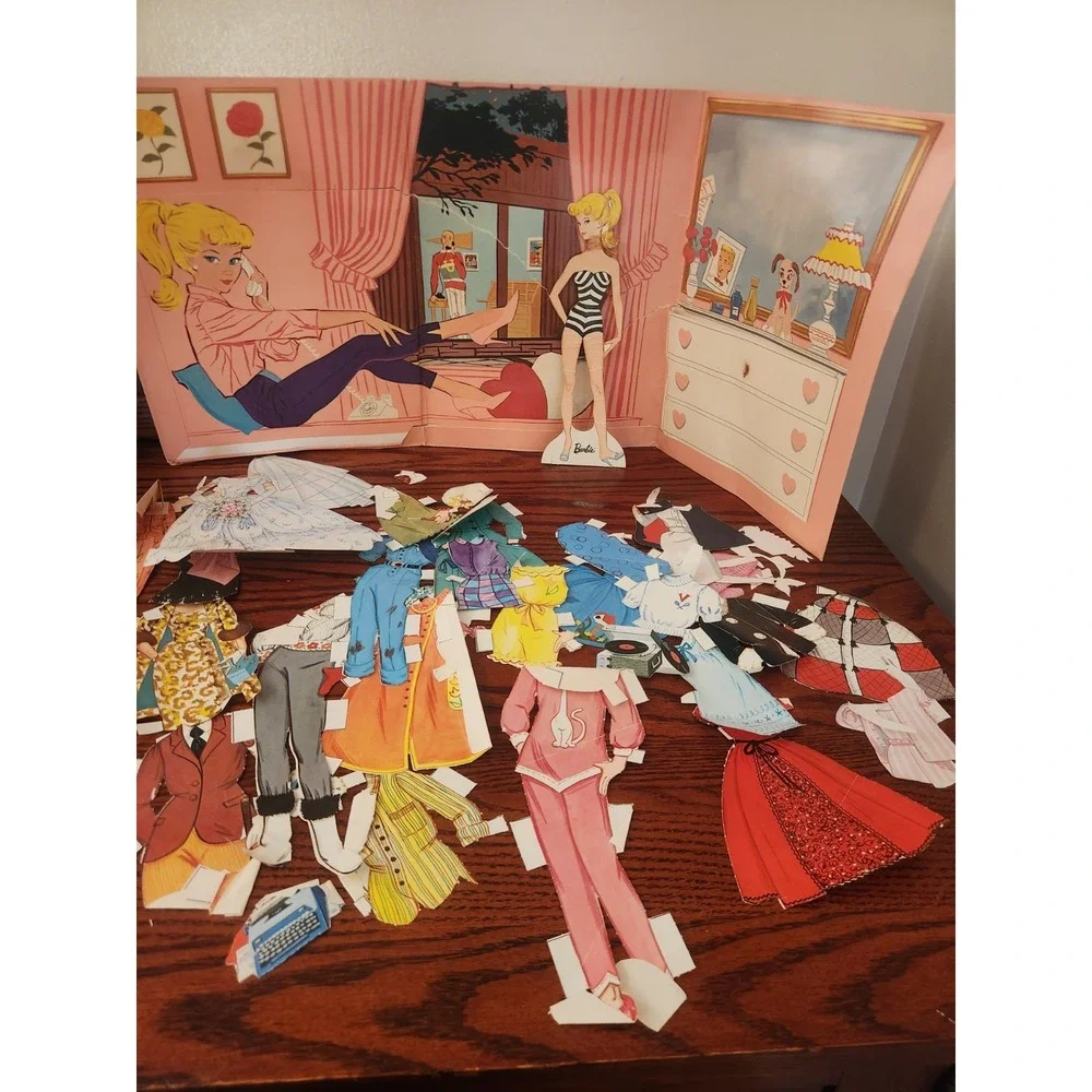 Barbie and Ken Cut-Outs Go Together Fashions Paper Doll Mattel‎ 1962